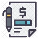 Contract Loan Sign Icon