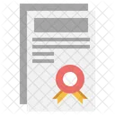 Contract Cretificate Writing Icon