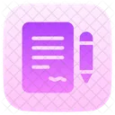 Contract Deal Document Icon