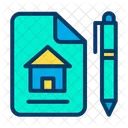 Building Contract Construction Contract Agreement Icon