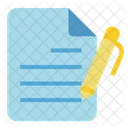 Contract Document Businessman Icon