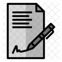 Contract Document Agreement Icon