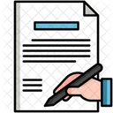 Contract Agreement Document Icon