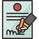Contract Sign Agreement Icon