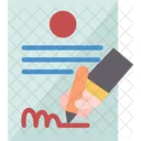 Contract Sign Agreement Icon
