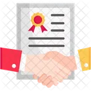 Contract Certificate Patent Icon