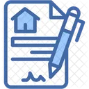 Contract Real Estate House Icon