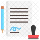Contract Agreement Document Icon