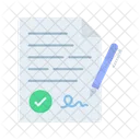 Contract Legal Document Contractual Obligation Icon