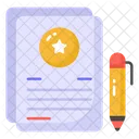 Contract Agreement Certificate Icon