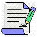 Contract Agreement Pencil Icon