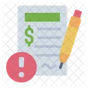 Contract Illegal Fraud Icon
