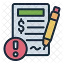 Contract Illegal Fraud Icon