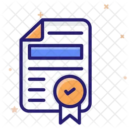 Contract Document  Icon