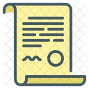 Contract Document  Icon