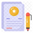 Contract Agreement Certificate Icon