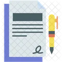 Contract Agreement Document Icon