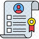 Contract Agreement Document Icon