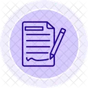 Contract Line Icon Icon