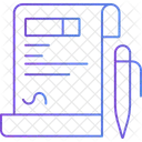 Contract Agreement Legal Document Icon