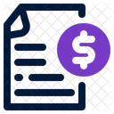 Contract Document Business Icon