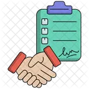 Contract Agreement Document Icon