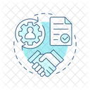 Contract Personal Data Processing Icon
