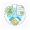 Contract Personal Data Processing Icon