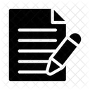Write Contract Sign Icon