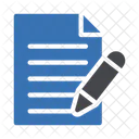 Write Contract Sign Icon