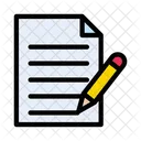 Write Contract Sign Icon
