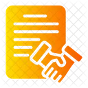 Contract Partner Hand Shake Icon