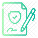 Contract Guarantee Certificate Icon