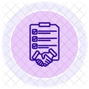 Contract Management Contract Agreements Icon