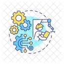 Contract Manufacturing Production Icon