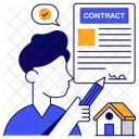 Contract paper  Icon