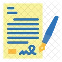 Contract paper  Icon