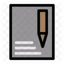 Edit File Stationery Paper Icon