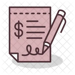 Contract Paper  Icon