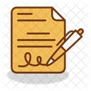 Contract Paper Agreement Agreement Paper Icon