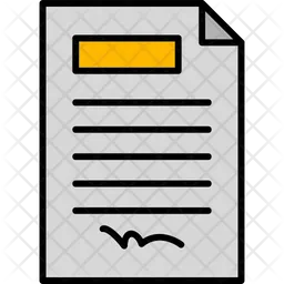 Contract Paper  Icon