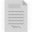 Contract Paper  Icon