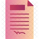 Contract Paper  Icon