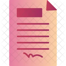 Contract Paper  Icon