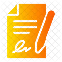 Contract Paper Contract Enroll Icon
