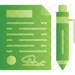 Contract Paper  Icon