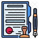 Contract Paper 아이콘