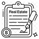 Contract Paper Agreement Deal 아이콘