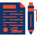Contract Paper  Icon