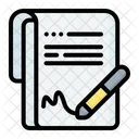 Contract Sign  Icon